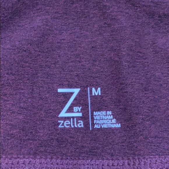 Z by Zella Burgundy High Rise Capri Size Medium - Picture 6 of 7